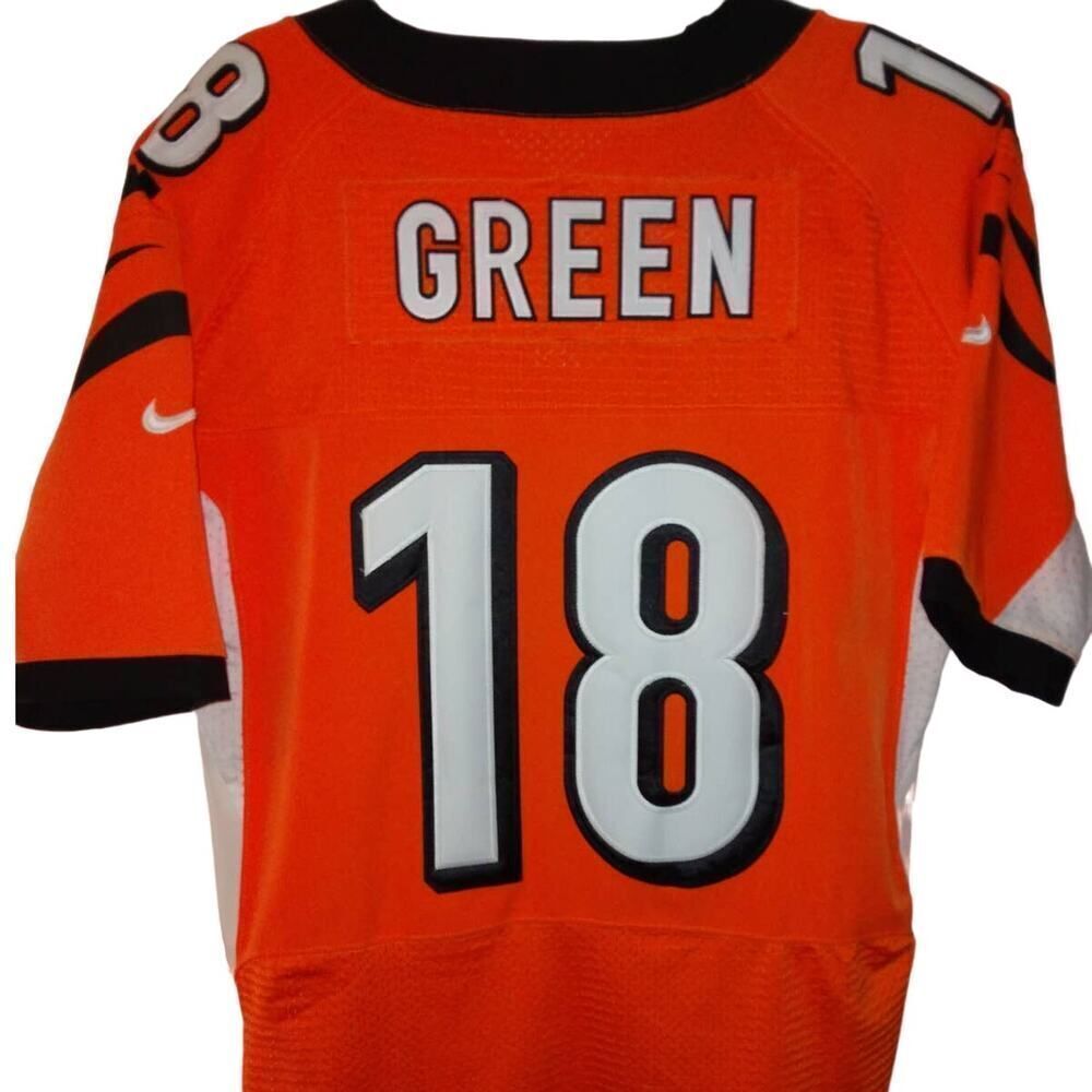 Cinn. Bengals #18 A.J. Green Embroidered NEW Reebok NFL Football Jersey - sz. 48 - Picture 2 of 5
